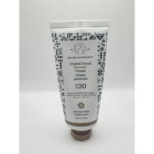 Drunk Elephant Umbra Cocoa Mineral Cream SPF 30 Tinted Sunscreen 2oz NEW